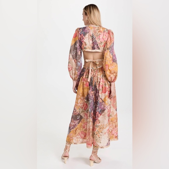 ZIMMERMANN NWT PATTIE PATCHWORK LONG DRESS SIZE 0 - Picture 8 of 11